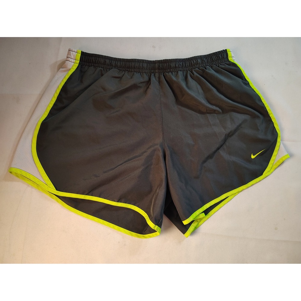 Nike Dri-FIT Tempo Running Shorts Women's Y2K Athletic Sporty‎ Mesh Trim Grey XL